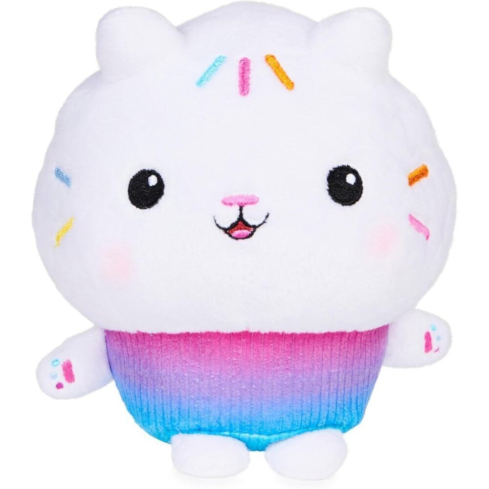 🆕 Kids White Cakey Cat Purr-ific Plush Super Soft Colorful Fabric Pandy Paw Toy